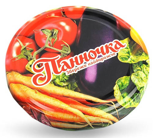 

Крышка закаточная твист-офф 82 (20 шт) для консервации "Овощи" Панночка