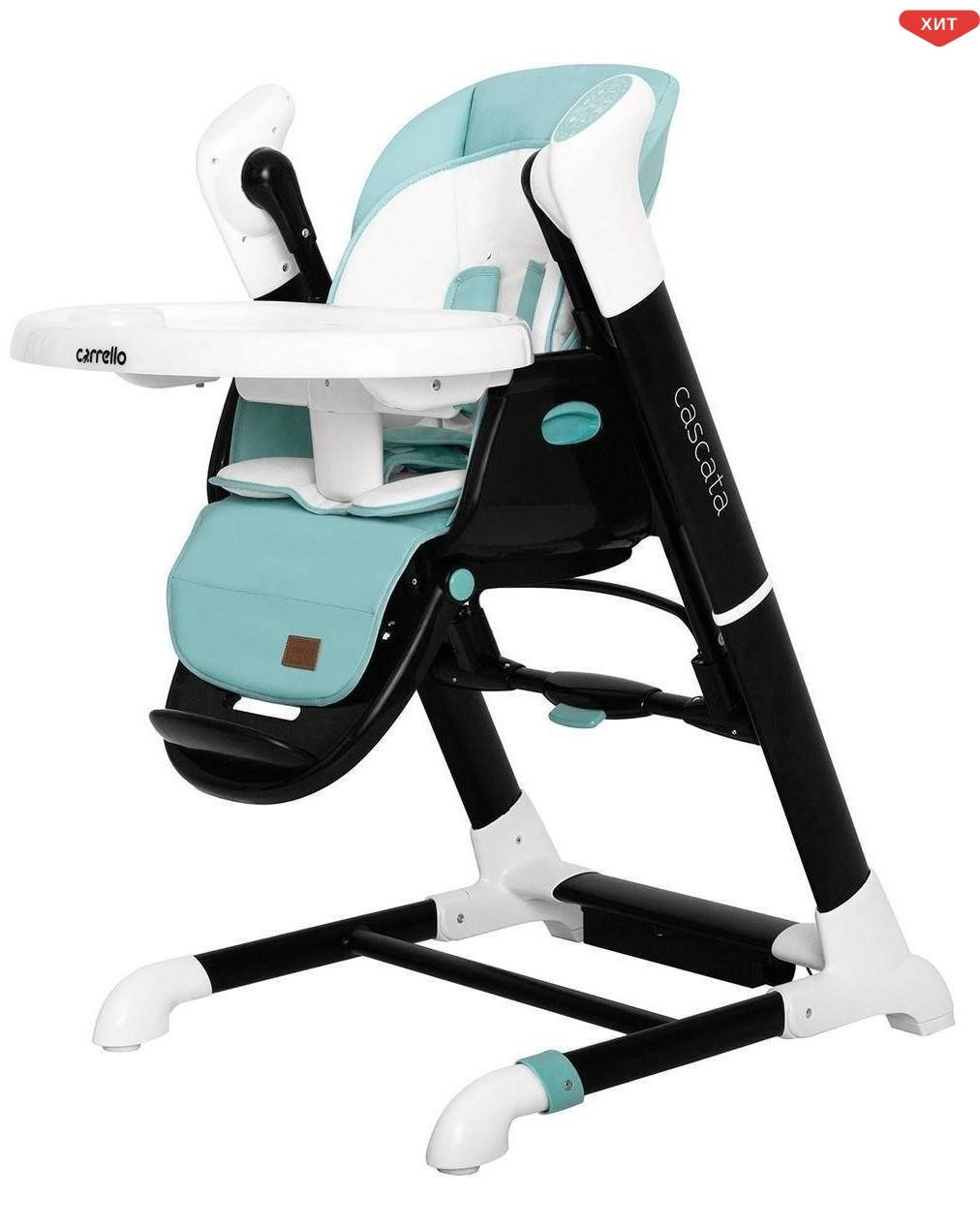 

Стульчик-качели для кормления 3в1 Carrello Cascata CRL-10303/1 Azure Green, Зелёный