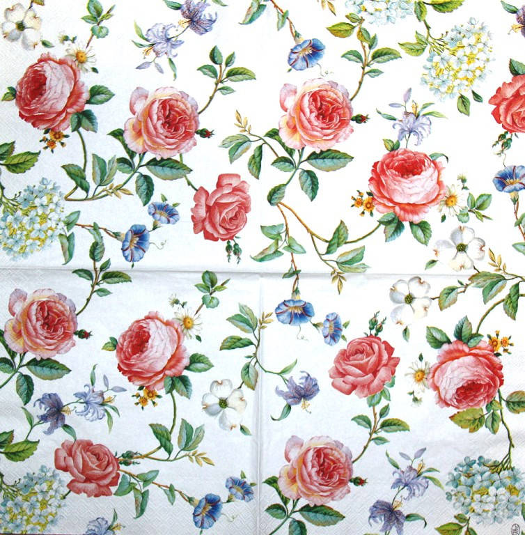 

Салфетки декупажные Розы 1119