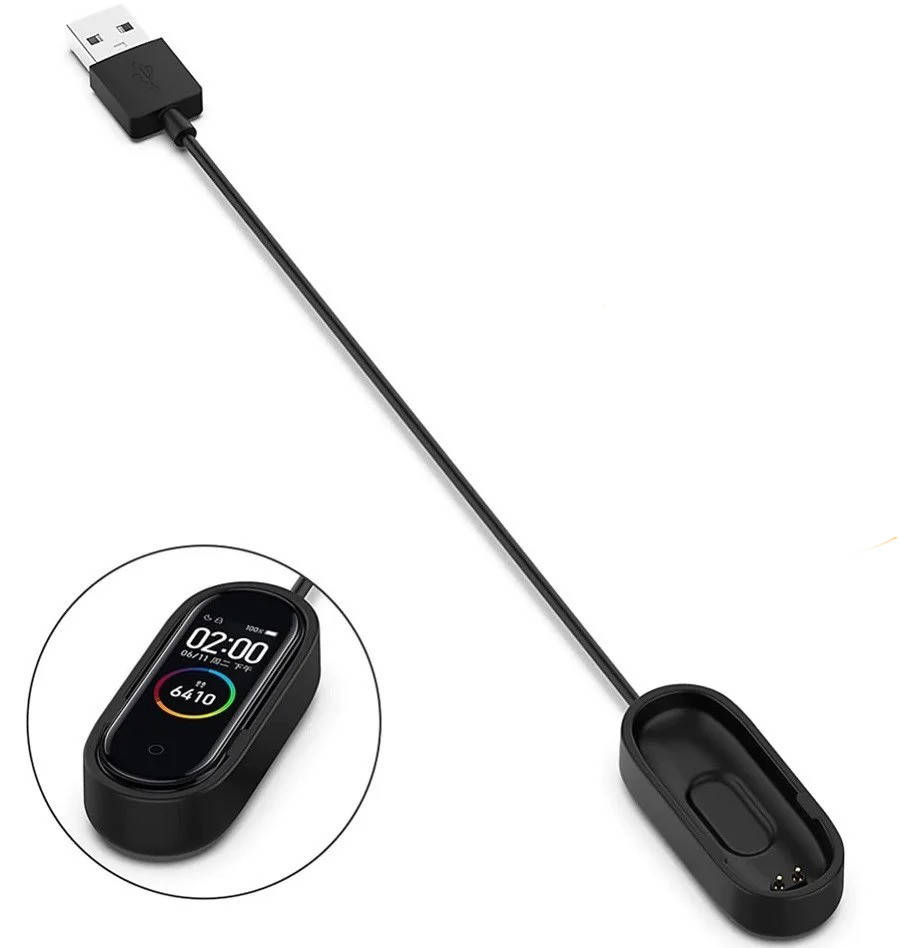 

Кабель Xiaomi Mi Band 4 USB Зарядное Устройство для M4, Черный