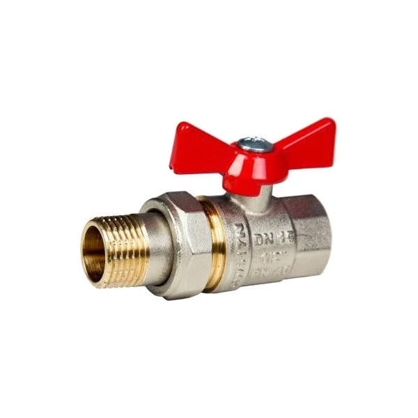 

KALDE шаровый кран мет CLASSIC 1/2" с амер (бабочка) (50)