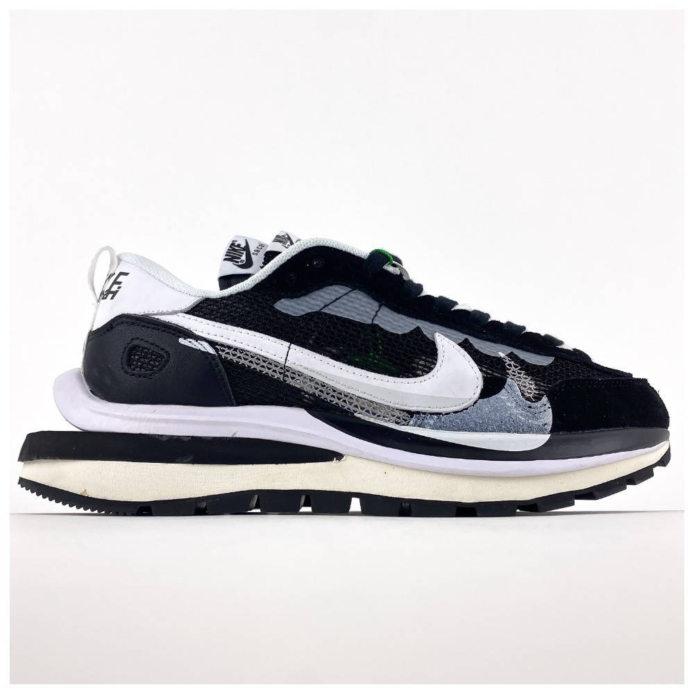 

Мужские / женские кроссовки Nike x Sacai VaporWaffle Black White, черные кроссовки найк сакаи вапор вафл, Черно-белый