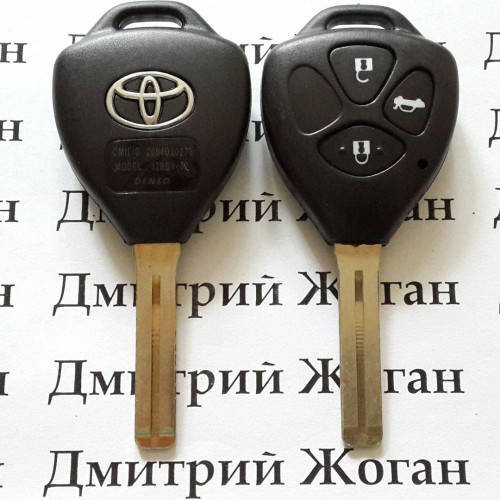 

Ключ Toyota (корпус Тойота) 3 кнопки, лезвие TOY48