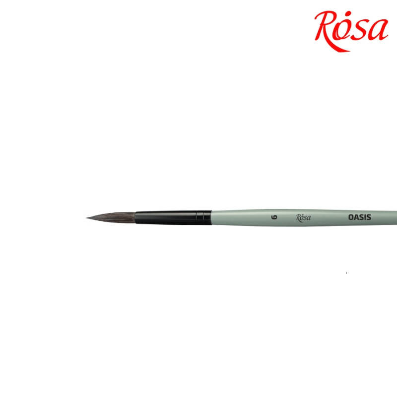 

Кисть енот Rosa OASIS 188 круглая № 6 (4823098516927)