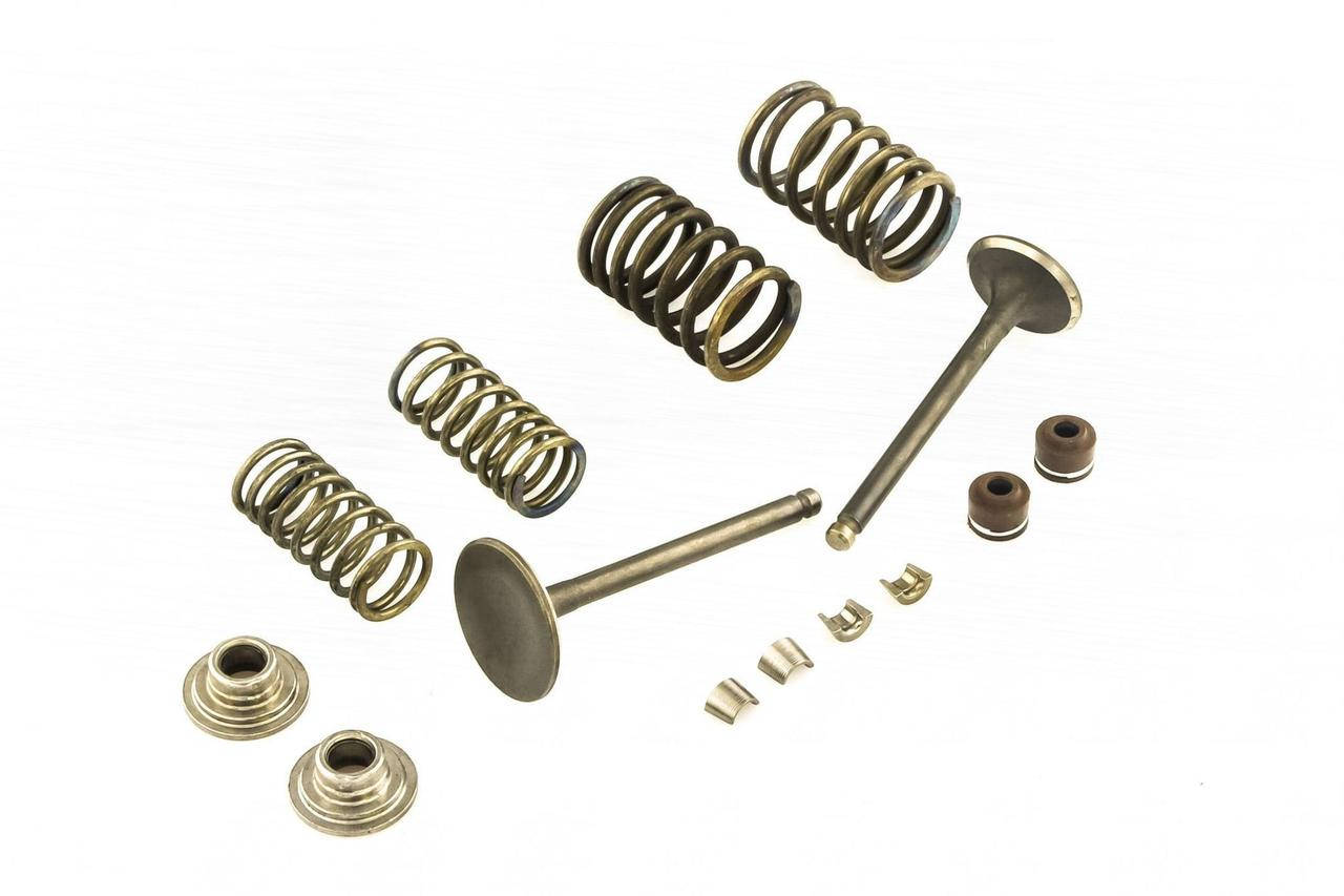 

Клапаны (пара, в сборе) 4T на Китайский скутер 150 (L-66mm)