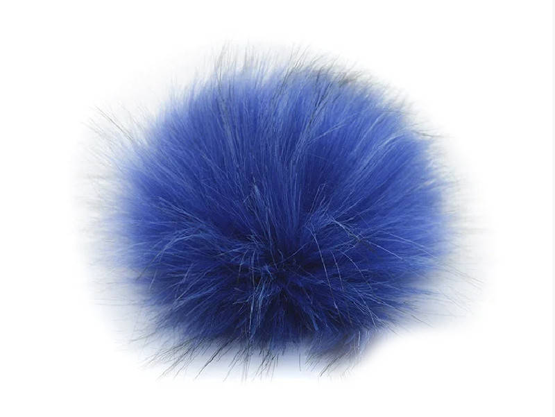 

Помпон из искусственного (ЭКО) меха,15 см, электрик