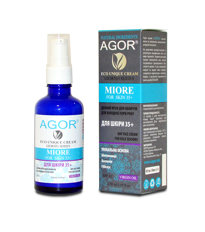 

Дневной крем MIORE для кожи 35+, для холодной поры года, Agor, 50 мл