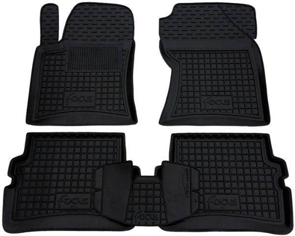 

Полиуретановые (автогум) коврики в салон Ford Focus 1998-2004/ Форд Фокус, Черный