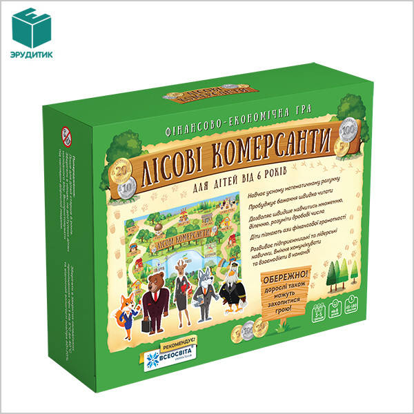 

Настольная детская бизнес игра Лесные коммерсанты