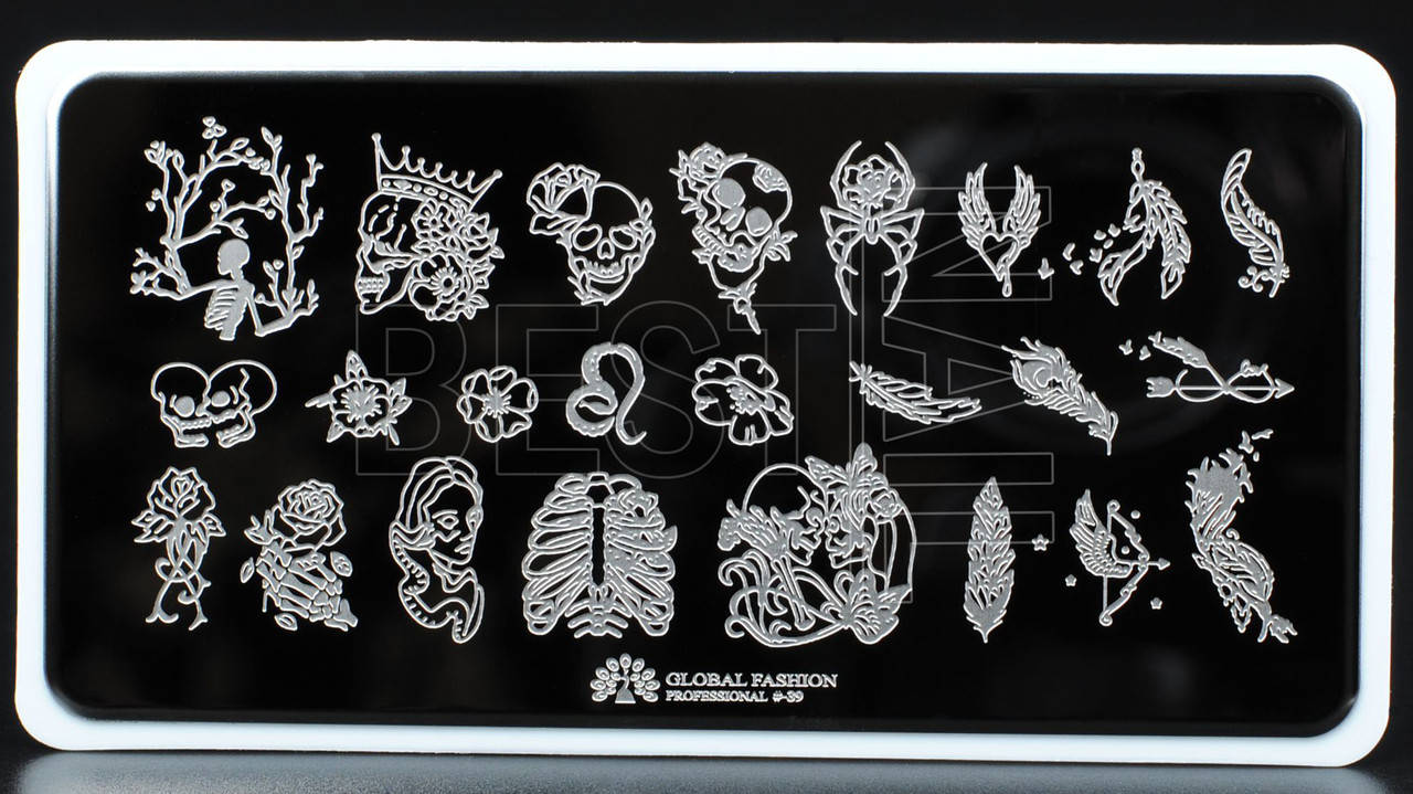 

Пластина для стемпинга GLOBAL FASHION №39 (12*6 см)