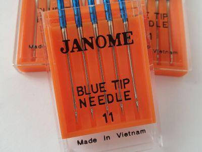 

Иглы для швейных машин Janome Blue tip для трикотажа №75 Цена указана за одну иглу.