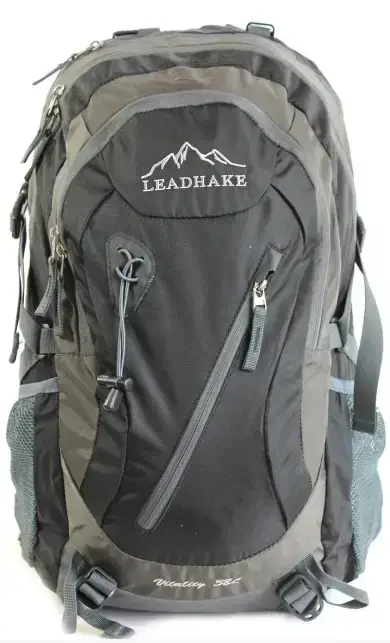 

Рюкзак туристический Leadhake 1004 38л каркасный Черный с чехлом (S-10046)