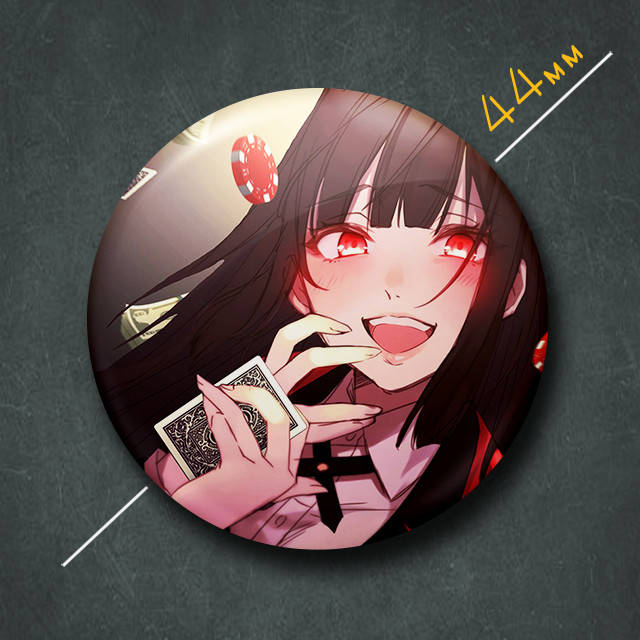 

"Юмэко Джабами (Безумный азарт / Kakegurui)" значок круглый на булавке Ø44 мм