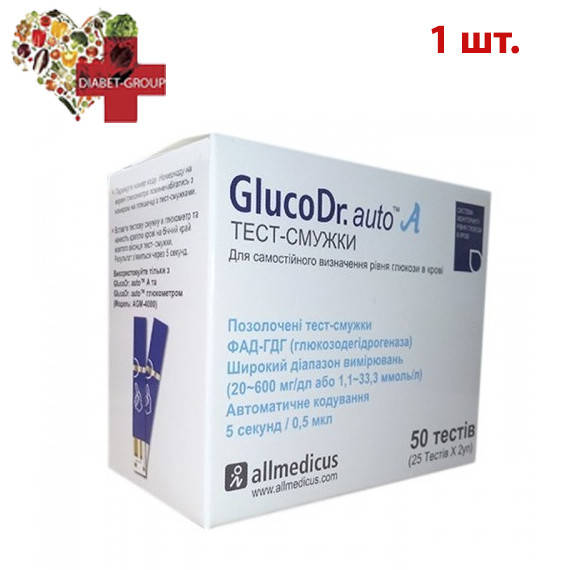 

Тест-полоски GlucoDr auto 50 шт