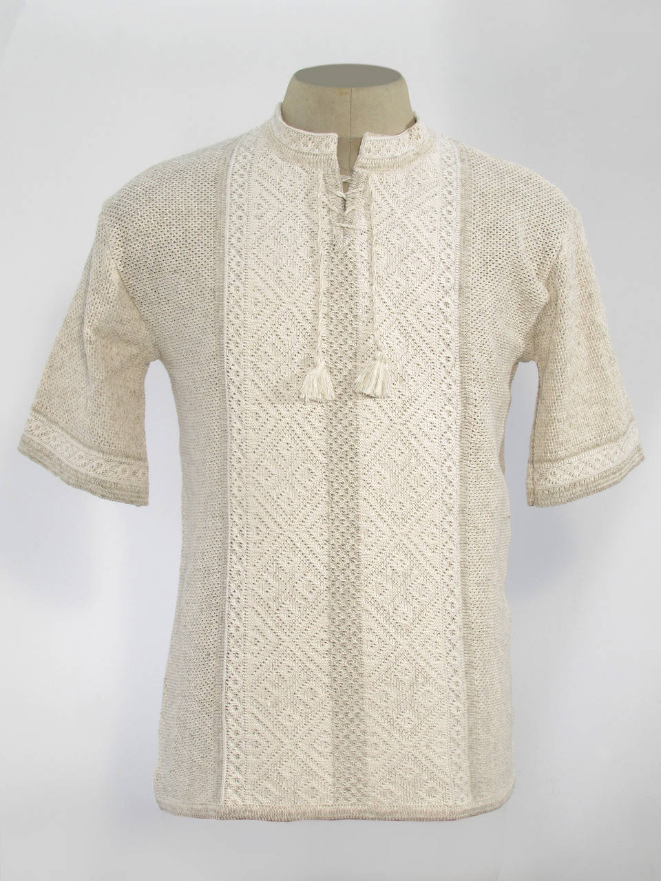 

Вишиванка чоловіча Назар з коротким рукавом