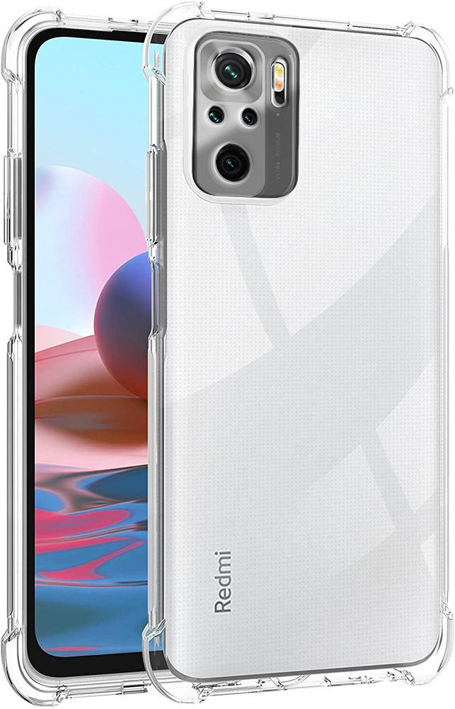

Прозрачный чехол MultiCam Xiaomi Redmi Note 10 (усиленный углами)
