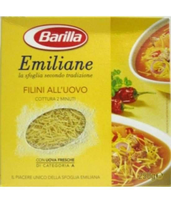

Паста яичная Barilla Emiliane Filini ALL`Uovo 0.250гр