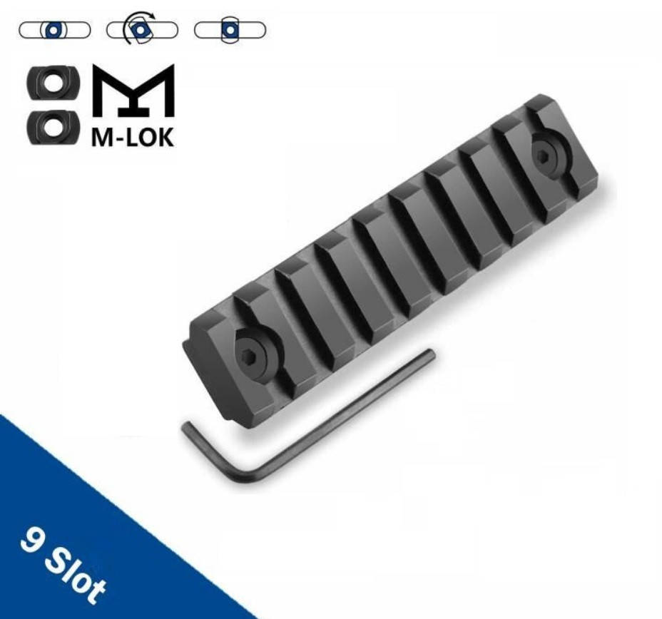 

Планка на 9 слотов Weaver/ Picatinny M-Lok