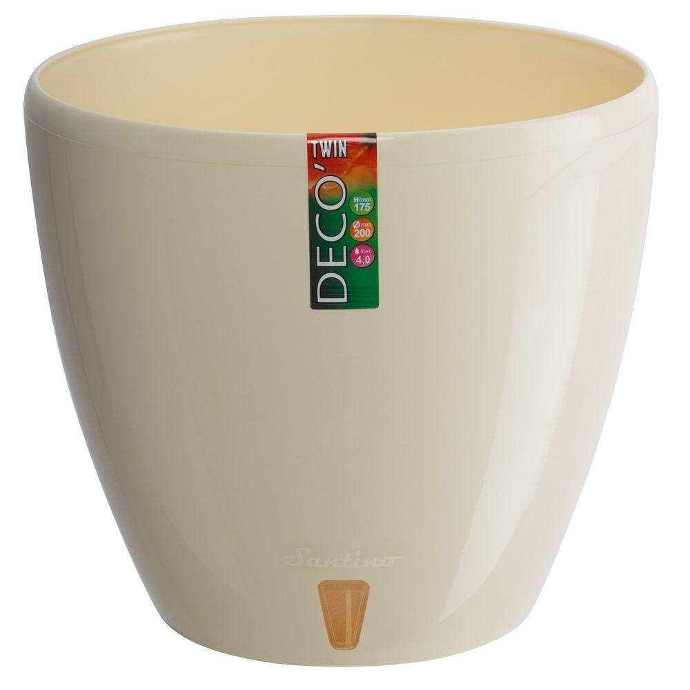 

Горшок с автополивом DECO-TWIN 5,8 л кремовый (DT4 CRE)