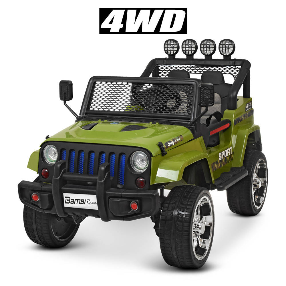 

Детский электромобиль Джип «Jeep Wrangler» M 3237EBLR-10 Хаки