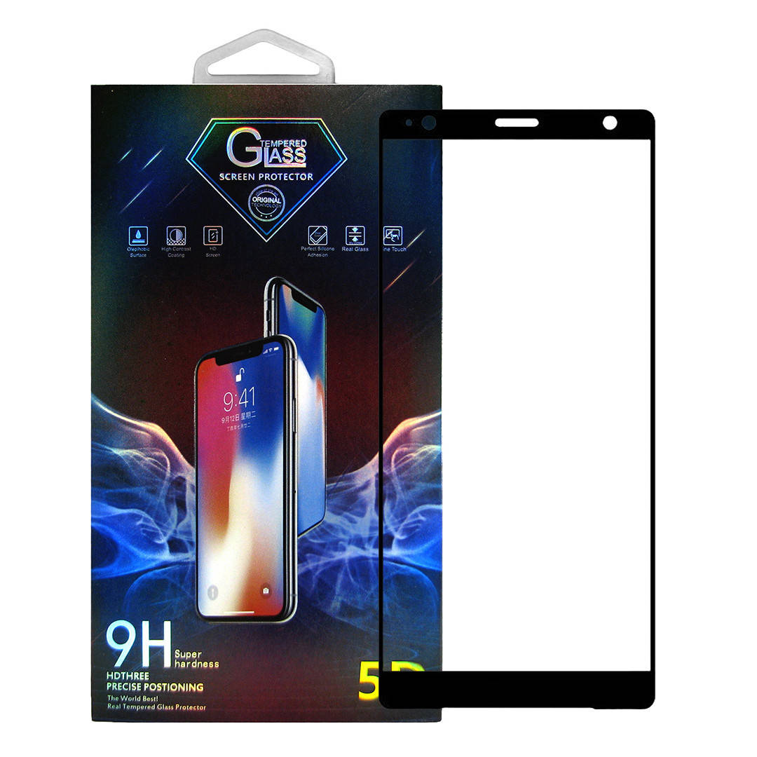 

Защитное стекло Premium Glass 5D Side Glue для Sony Xperia XZ2 Black, Черный