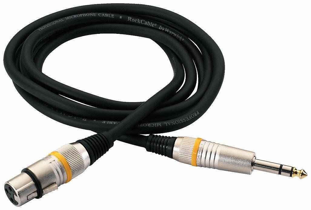 

Балансный кабель ROCKCABLE RCL30383 D6F BA - Microphone Cable - XLR (f) / TRS Jack (3m)