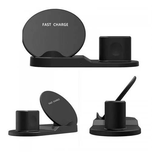 

Док станция с беспроводной зарядкой wireless fast charger 3 in1! Лучшая цена