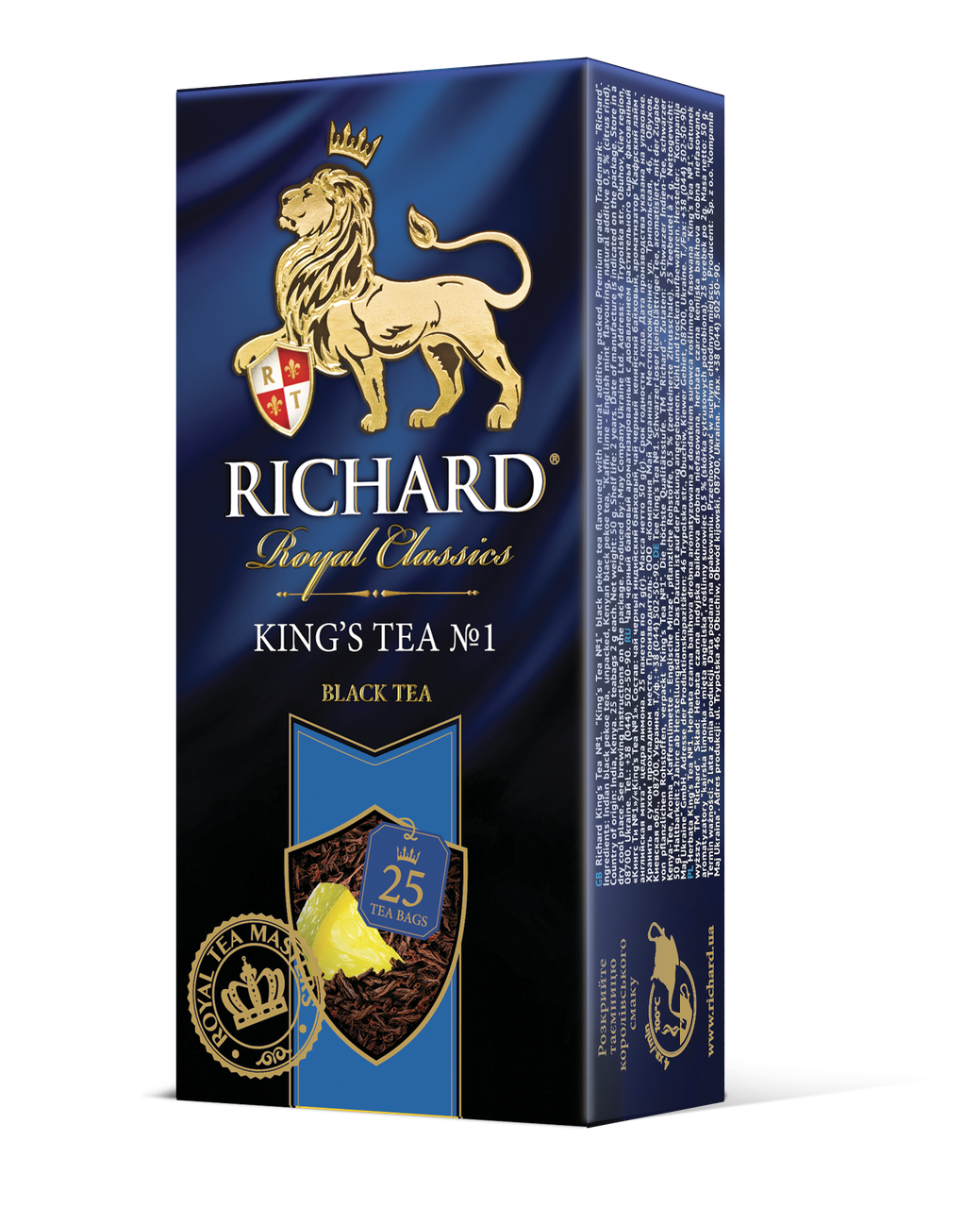 

Чай черный с лимоном Richard King's Tea №1 (Ричард), 25 пакетиков