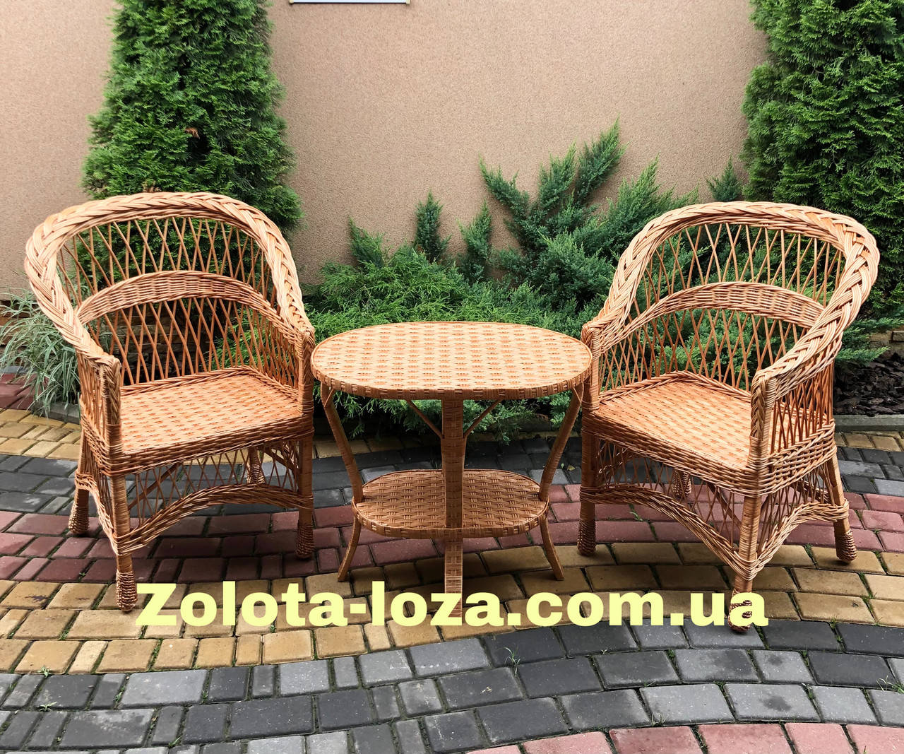 

Набор плетеной мебели из лозы