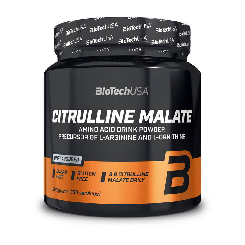 

Цитруллин Citrulline Malate BioTech USA 300 грам Без вкуса