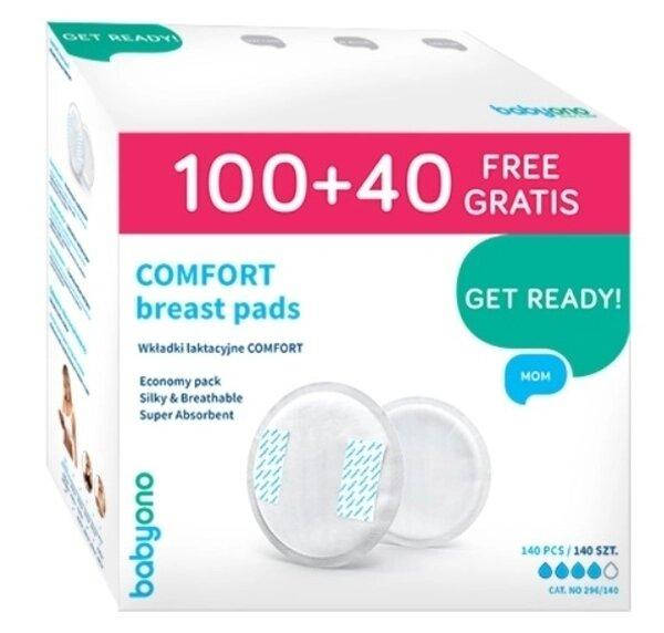 

Лактационные вкладыши BabyOno Comfort, 140 шт.