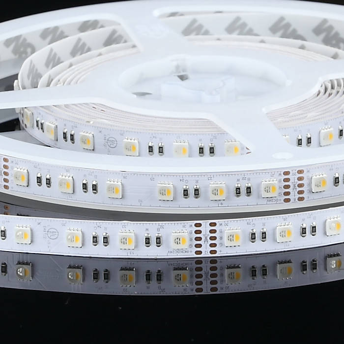 

Лента RGB+W с регулировкой цвета + белый 14,4W/м 60LED/м IP20 светодиодная МТК-300RGB+W5050-12