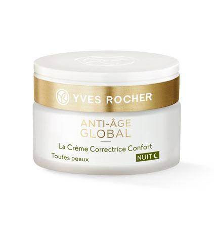 

Ив Роше Ночной Крем для лица Анти-Аж Глобаль yves rocher 50мл