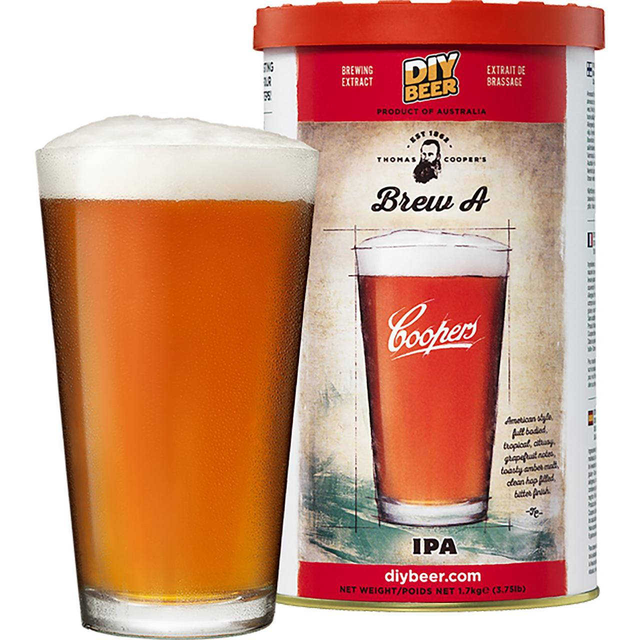 

Экстракт для приготовления пива, 1,7 кг - Brew A IPA, Coopers Австралия