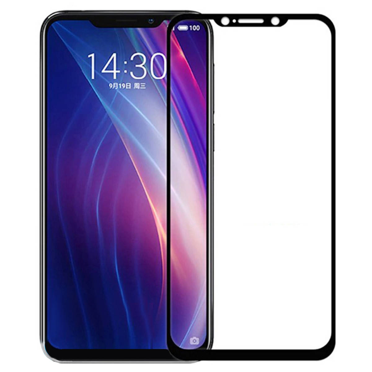 

Защитное стекло Full Glue для Meizu X8 Black, Черный