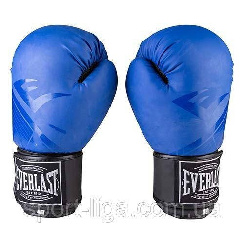 

Боксерские перчатки Everlast матовые 10 унций синие, Синий