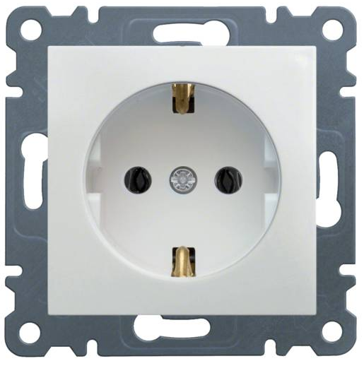 

Розетка із заземлюючим контактом Lumina-2 WL1050 біла