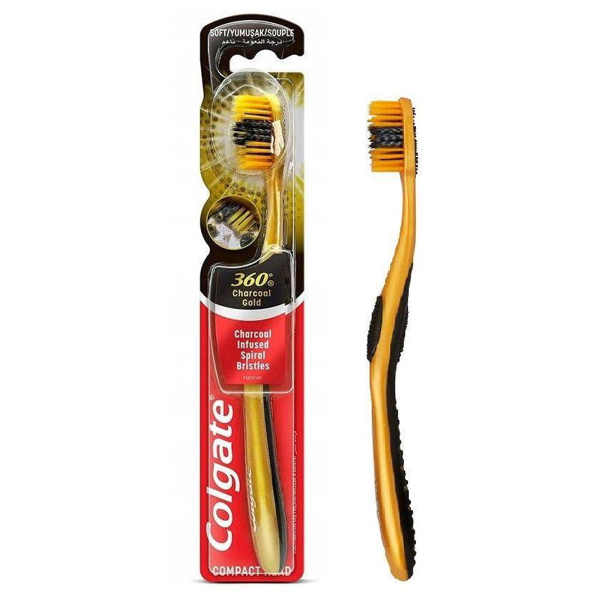 

Зубная щетка Colgate 360 Charcoal Gold мягкая