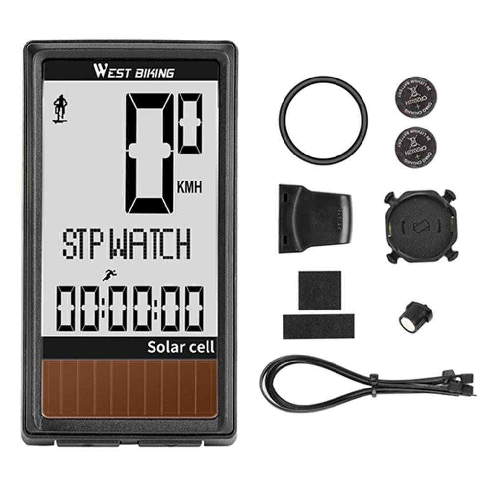 

Беспроводной велокомпьютер West Biking Solar Cell Велокомпьютер