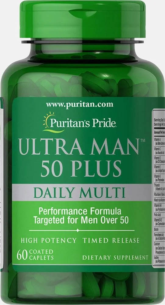 

Витамины для мужчин 50+ Puritan's Pride, 60 таблеток