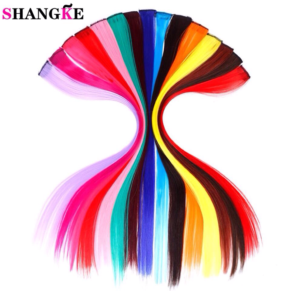 

Яркие цветные пряди, волосы на заколках, канекалоны