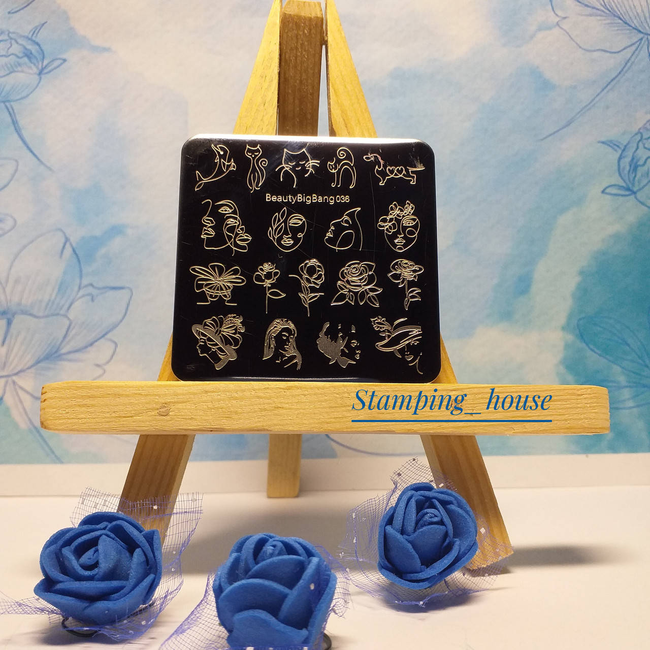 

Пластина для стемпинга BeautyBigbang 036