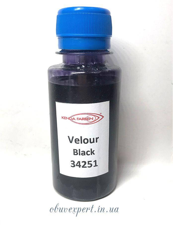

Фарба для замші Kenda Farben Velour 34251, кол. чорний, 100мL, Черный