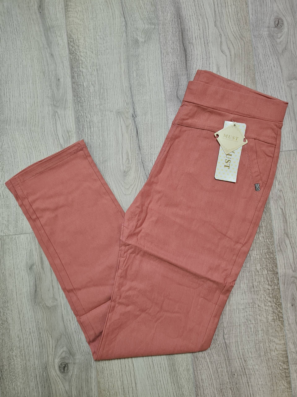 

Летние брюки стрейч-коттон, пудра