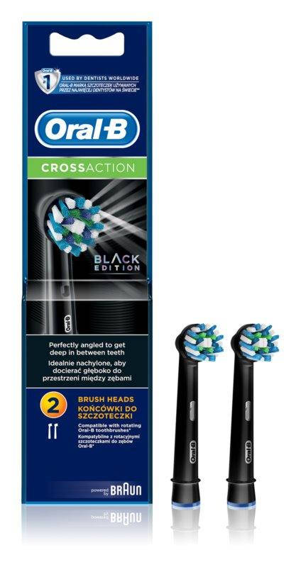 

Насадки Oral-B Cross Action EB50 (2 шт.) чёрные для электрической зубной щетки