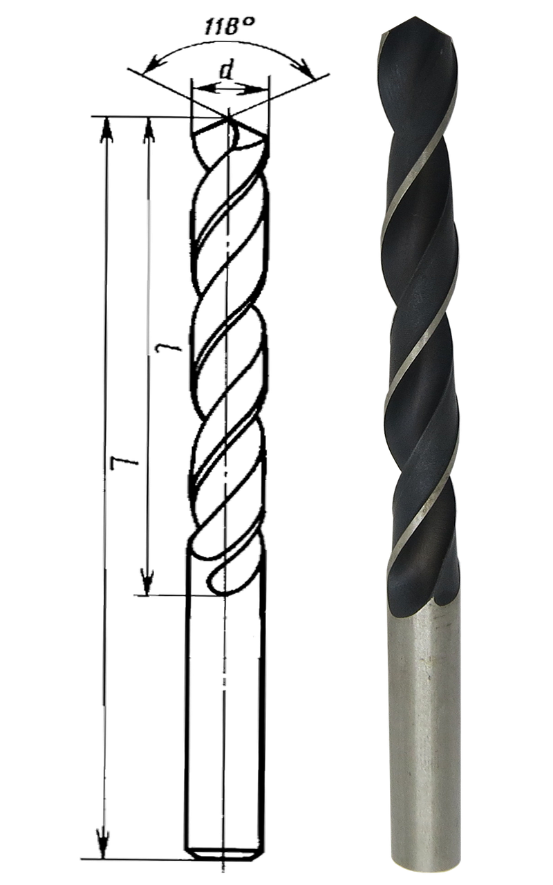 

Сверло цх 10,2 мм HSS B1 L133/87