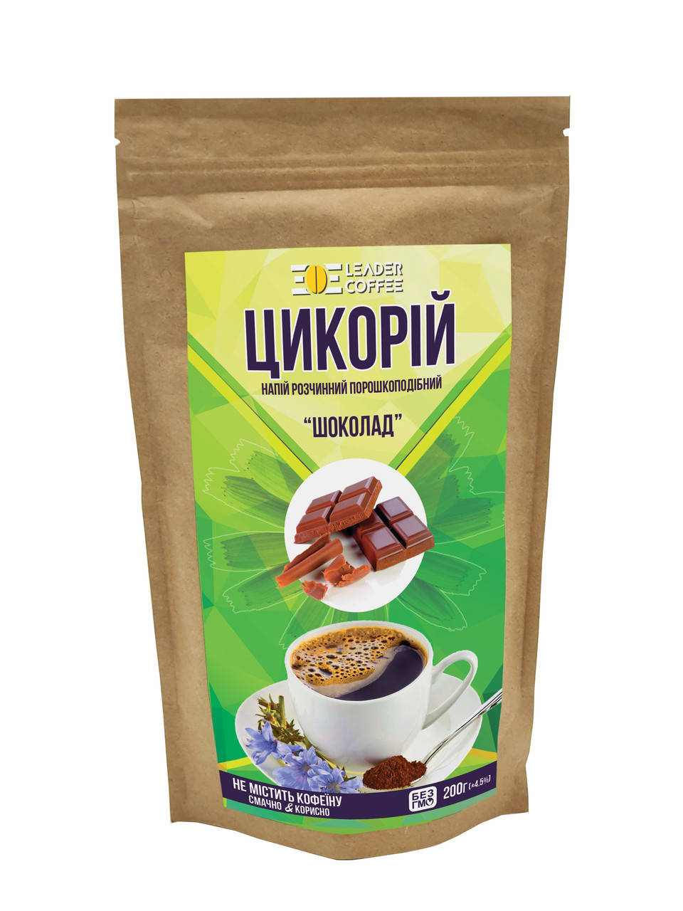 

Цикорий растворимый порошкообразный ТМ"LEADERCOFFEE" Шоколад, 200г