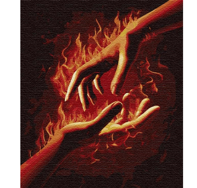 

Набір для розпису по номерах. "Вогонь між нами 1" 40*50см