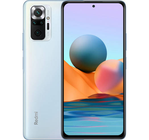 

Смартфон Xiaomi Redmi Note 10 Pro 8/128 Glacier Blue, Синий