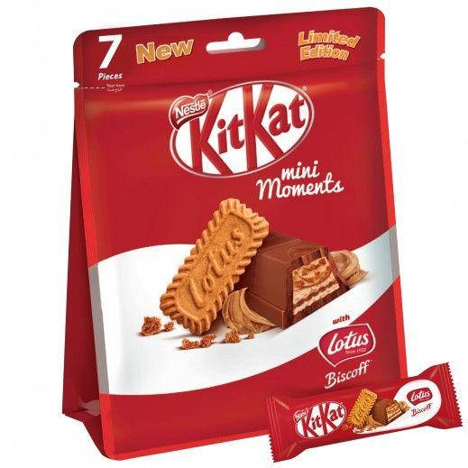 

Батончики Kit Kat Mini Moments Lotus Biscoff 7s 122 g
